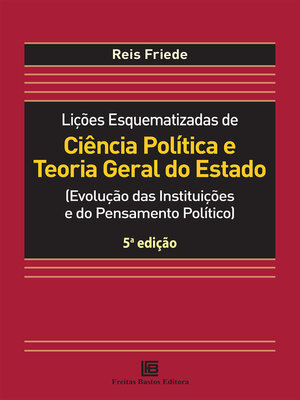 cover image of Lições Esquematizadas de Ciência Política e Teoria Geral do Estado